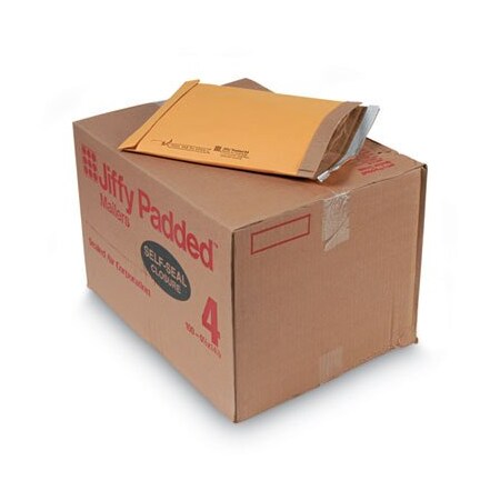 Essendant Industrial AA-Sealed Air Jiffy Padded Self Seal Mailer, #4, 9-1/2in x 14-1/2in, Natural Kraft, 100PK 67320